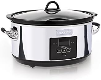 Crock-Pot 7 Quart Programmable Slow Cooker – Polished Platinum 8RGQ