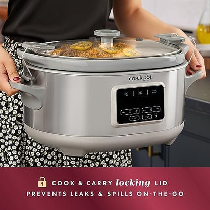 Crock-Pot 7 Quart Programmable Cook & Carry Slow Cooker SVI6