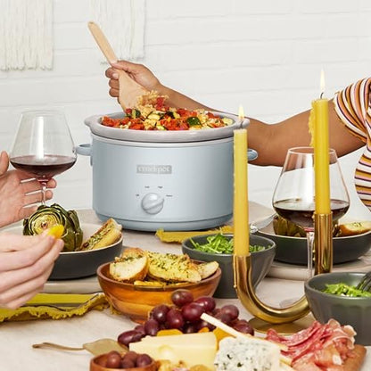 Crock-Pot 4.5 Quart Manual Slow Cooker – Macaroon Blue 1OFO