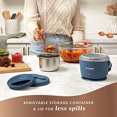 Crock-Pot Electric Lunch Box Food Warmer 20oz – Faded Blue JDBO