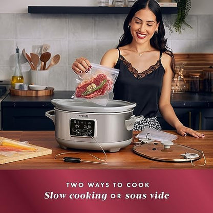 Crock-Pot 7 Quart Programmable Cook & Carry Slow Cooker SVI6