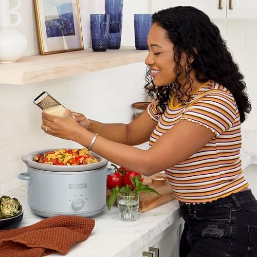 Crock-Pot 4.5 Quart Manual Slow Cooker – Macaroon Blue 1OFO