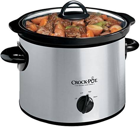 Crock-Pot 3 Quart Manual Slow Cooker – Silver OQHS