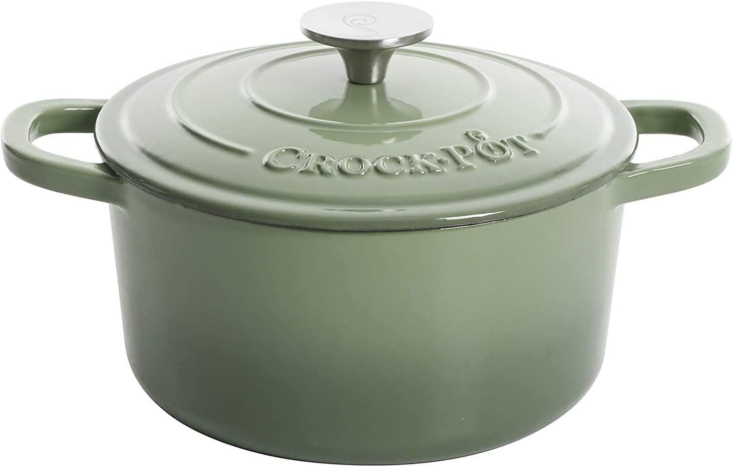 Crock-Pot 3 Quart Enameled Cast Iron Dutch Oven – Aqua 9NT4